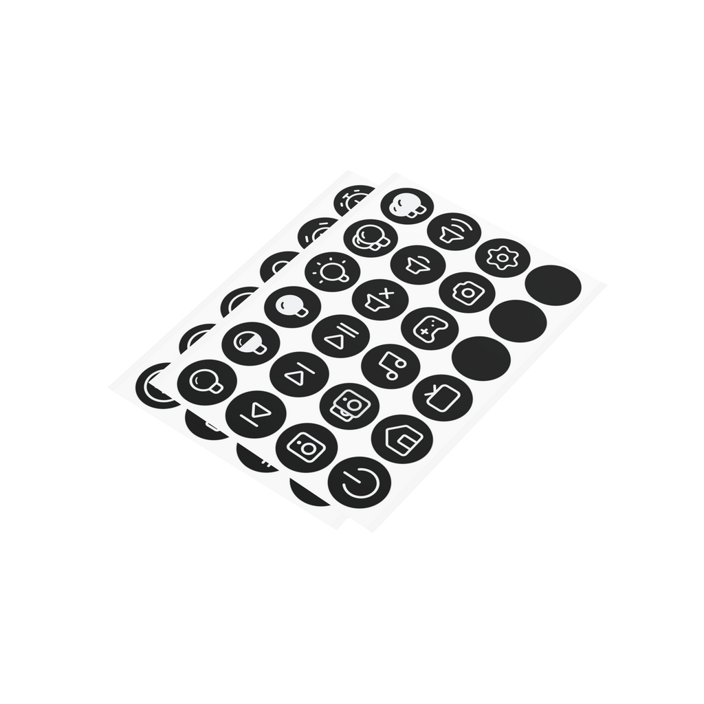 Flic Button | Sticker Sheet | Glow