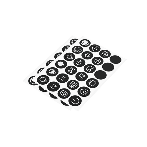 Flic Button | Sticker Sheet | Glow