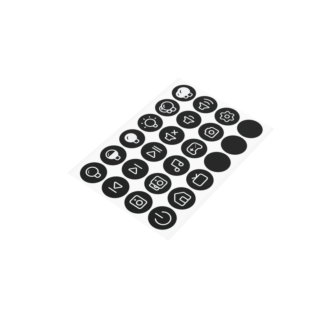 Flic Button | Sticker Sheet | Glow