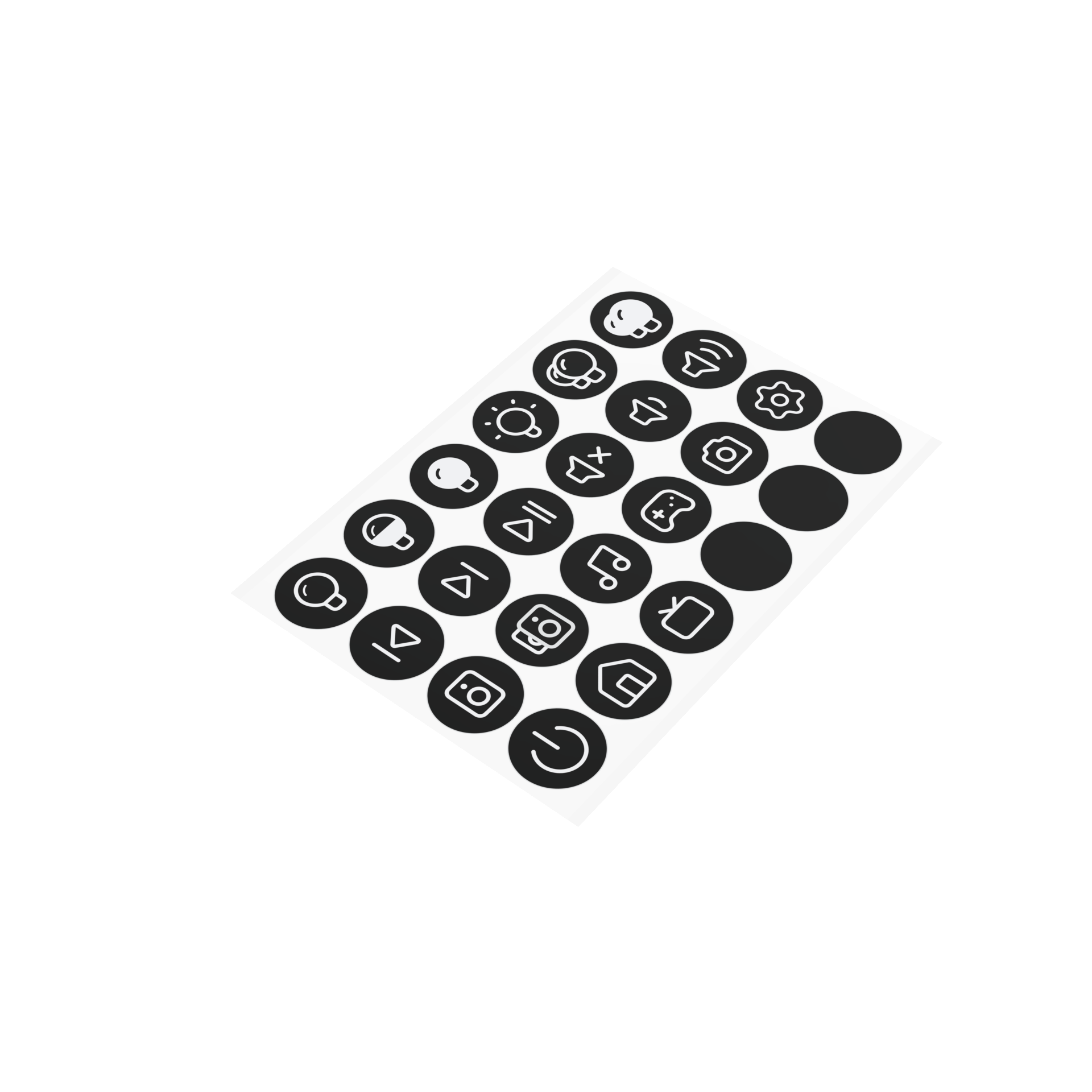 Flic Button | Sticker Sheet | Glow