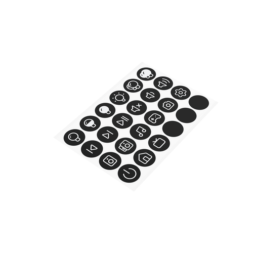 Flic Button | Sticker Sheet | Glow