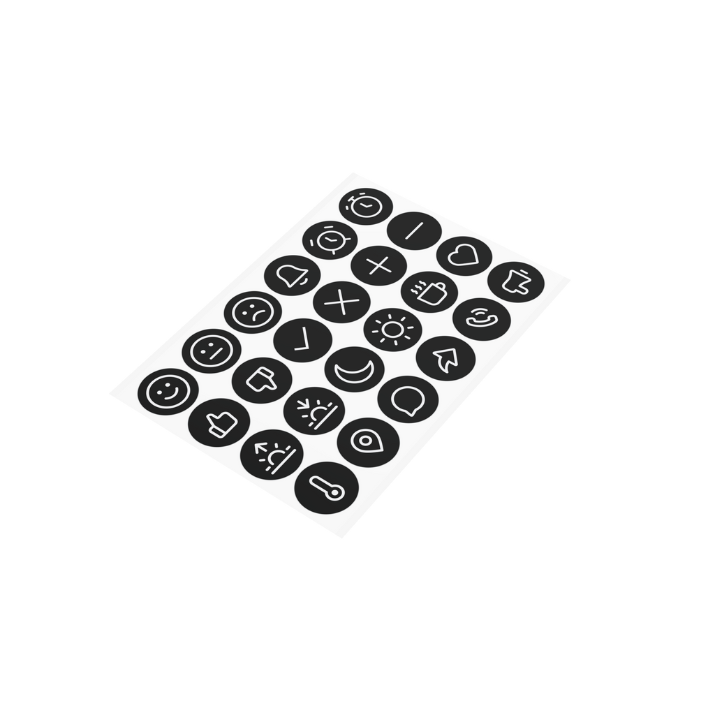 Flic Button | Sticker Sheet | Glow