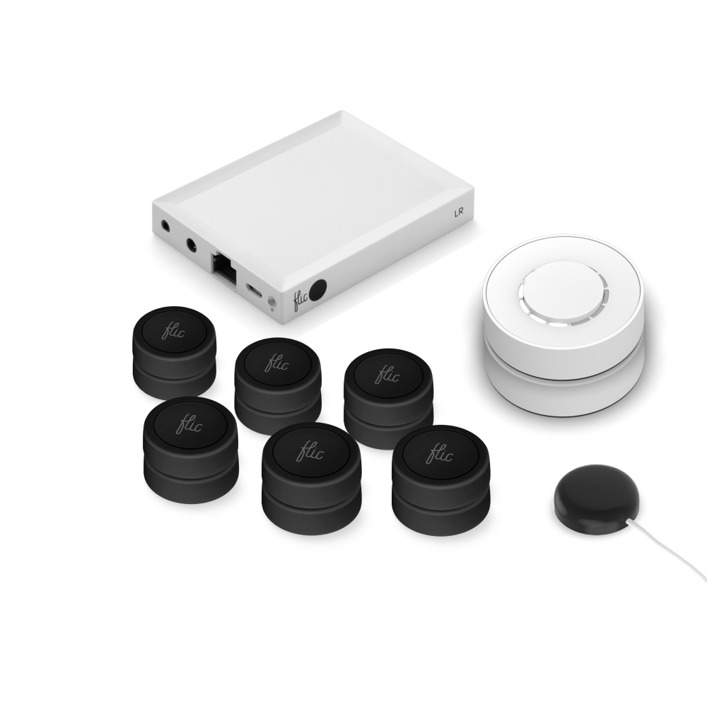 Flic | Mega Kit | Button Black | Twist White