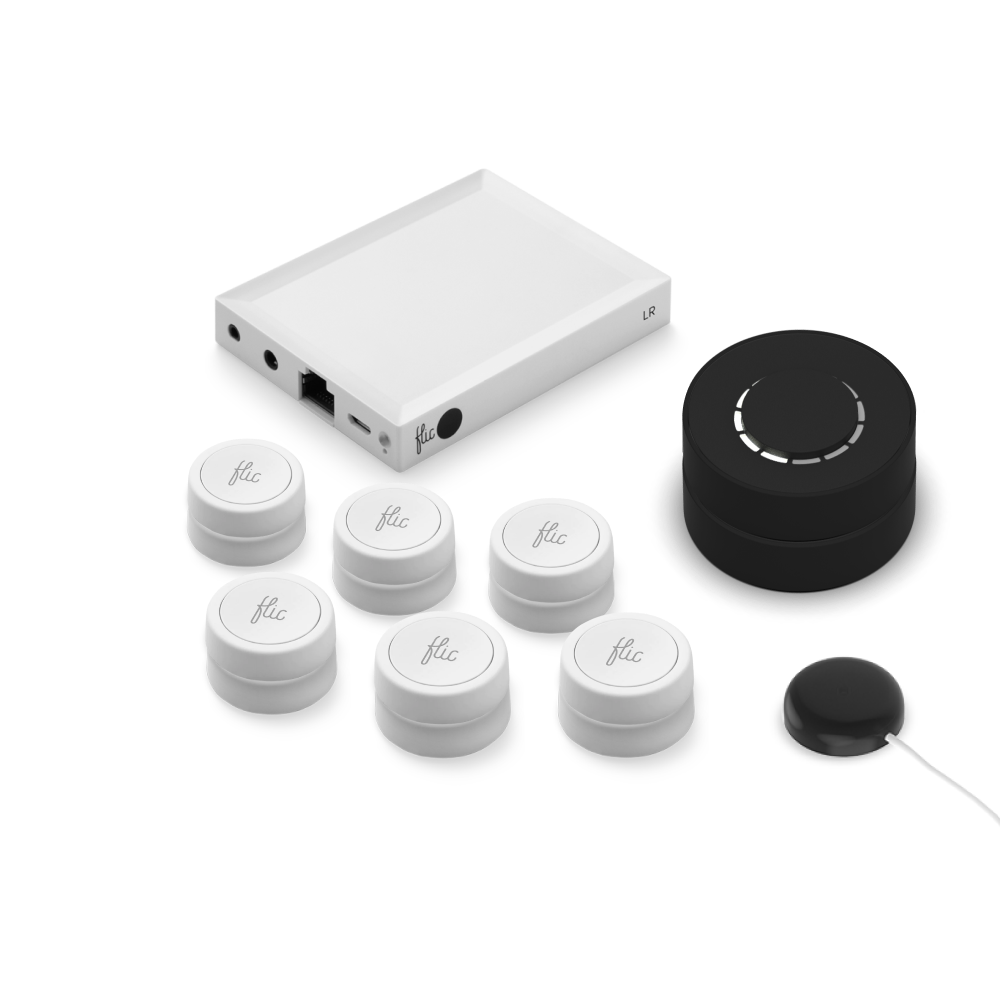 Flic | Mega Kit | Button White | Twist Black