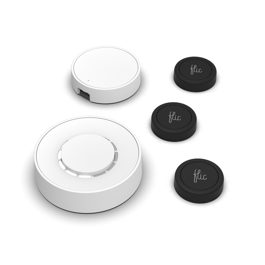 Flic | Starter Kit | Button Black | Twist White