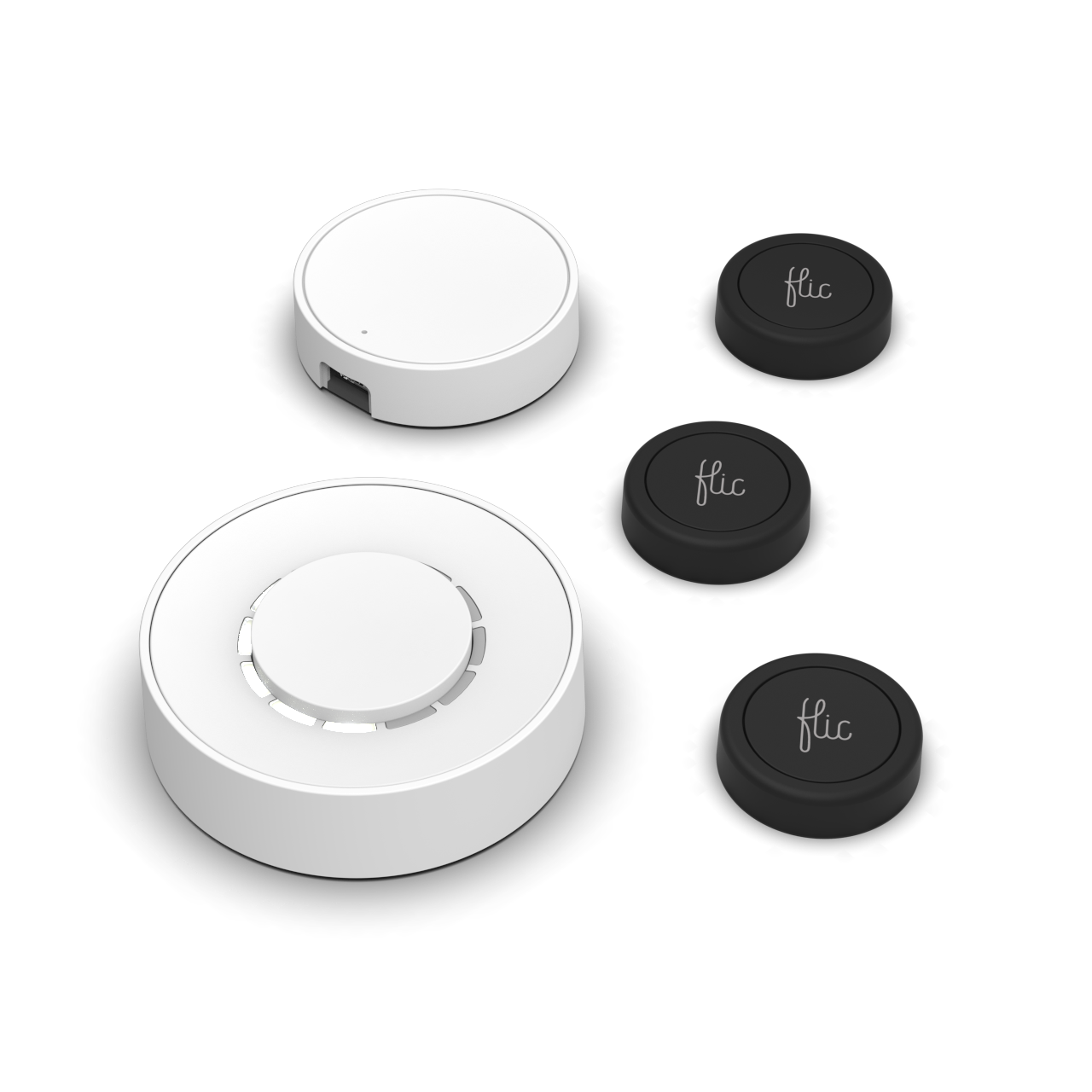 Flic | Starter Kit | Button Black | Twist White