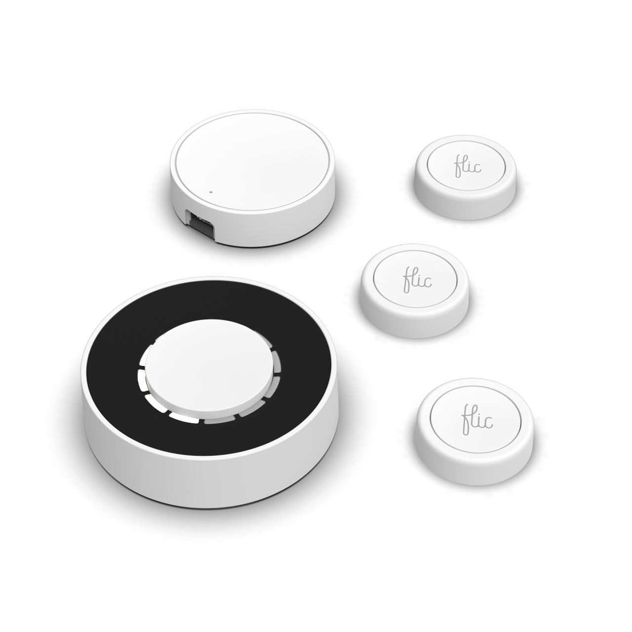 Flic | Starter Kit | Button White | Twist B&W