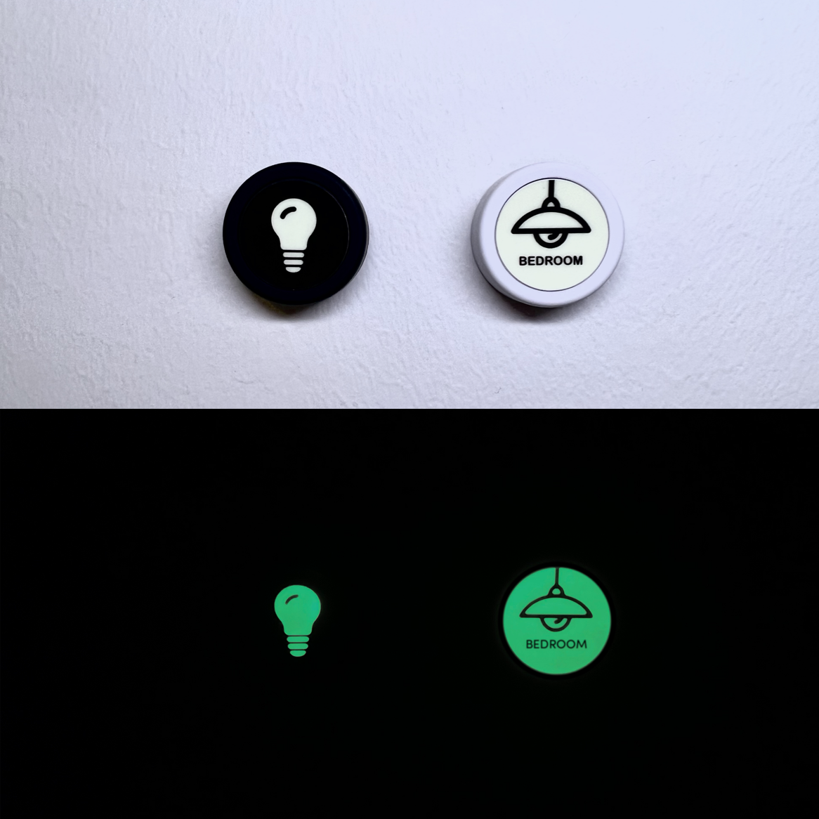 Flic Button | Sticker Sheet | Glow